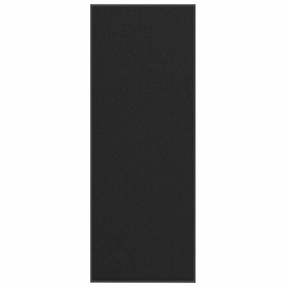 vidaXL Dörrmatta svart 115x300 cm