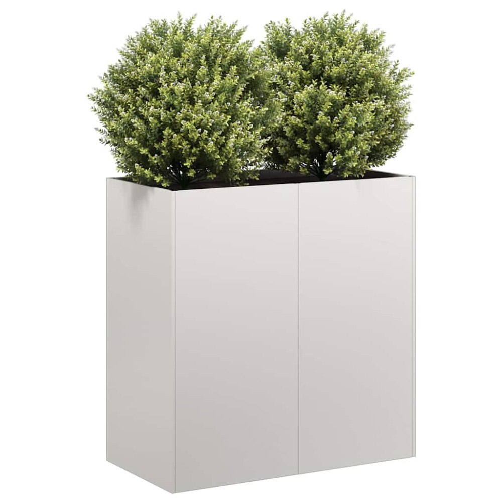 vidaXL Planteringskärl 80x40x80 cm rostfritt stål
