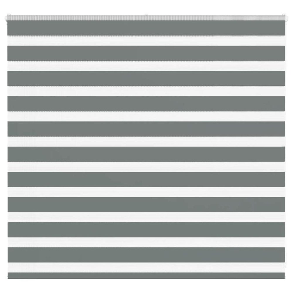 vidaXL Rullgardin zebra mörkgrå 160x100 cm tyg bredd 155,9cm polyester