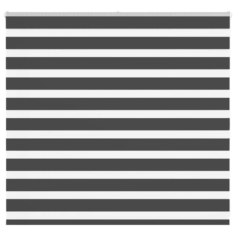 vidaXL Rullgardin zebra svart 165x100 cm tyg bredd 160,9cm polyester