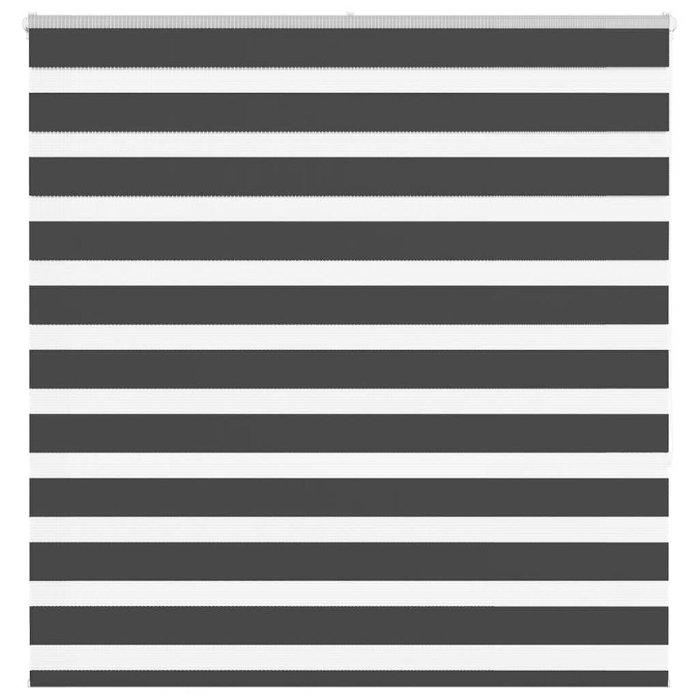 vidaXL Rullgardin zebra svart 145x150 cm tyg bredd 140,9cm polyester
