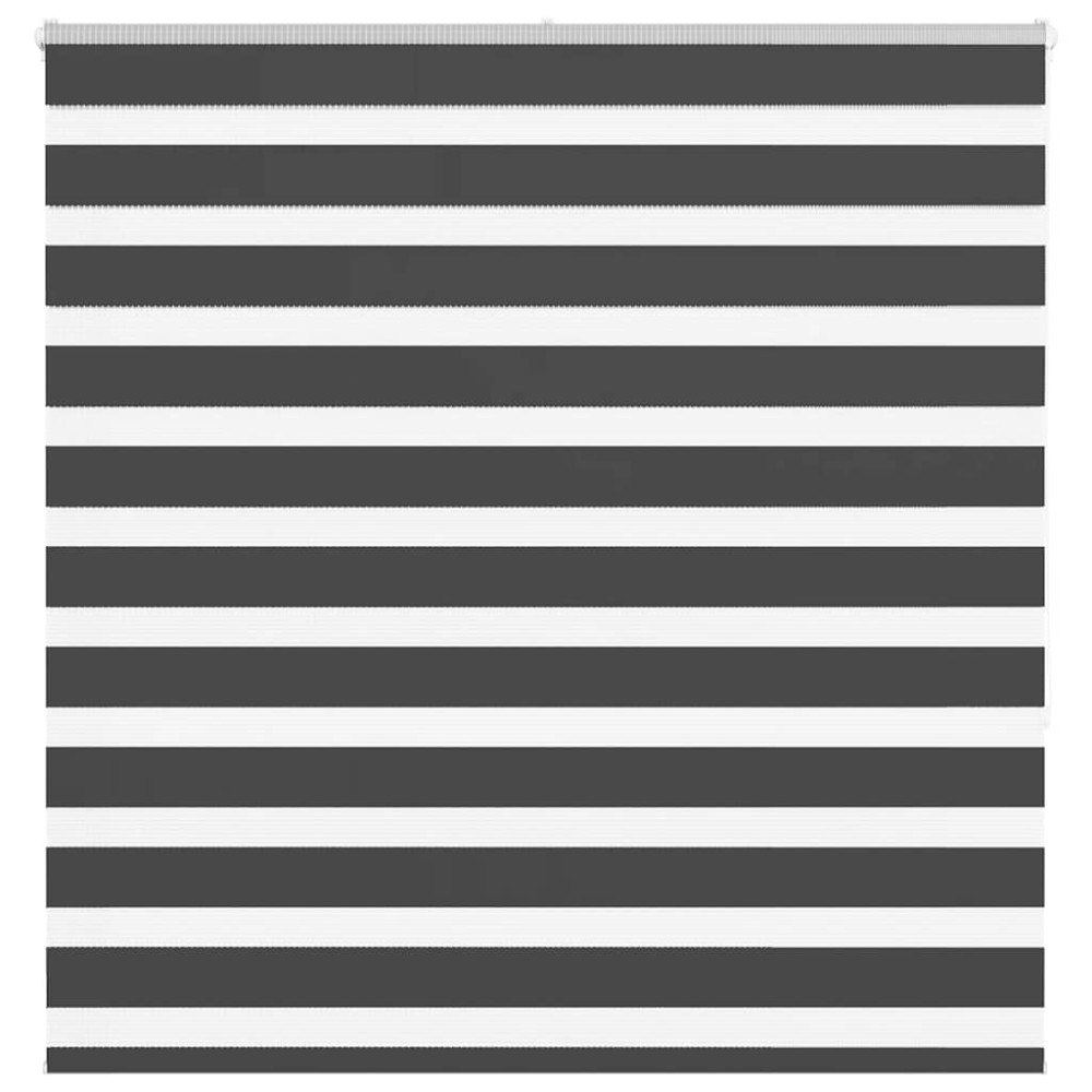 vidaXL Rullgardin zebra svart 150x150 cm tyg bredd 145,9cm polyester