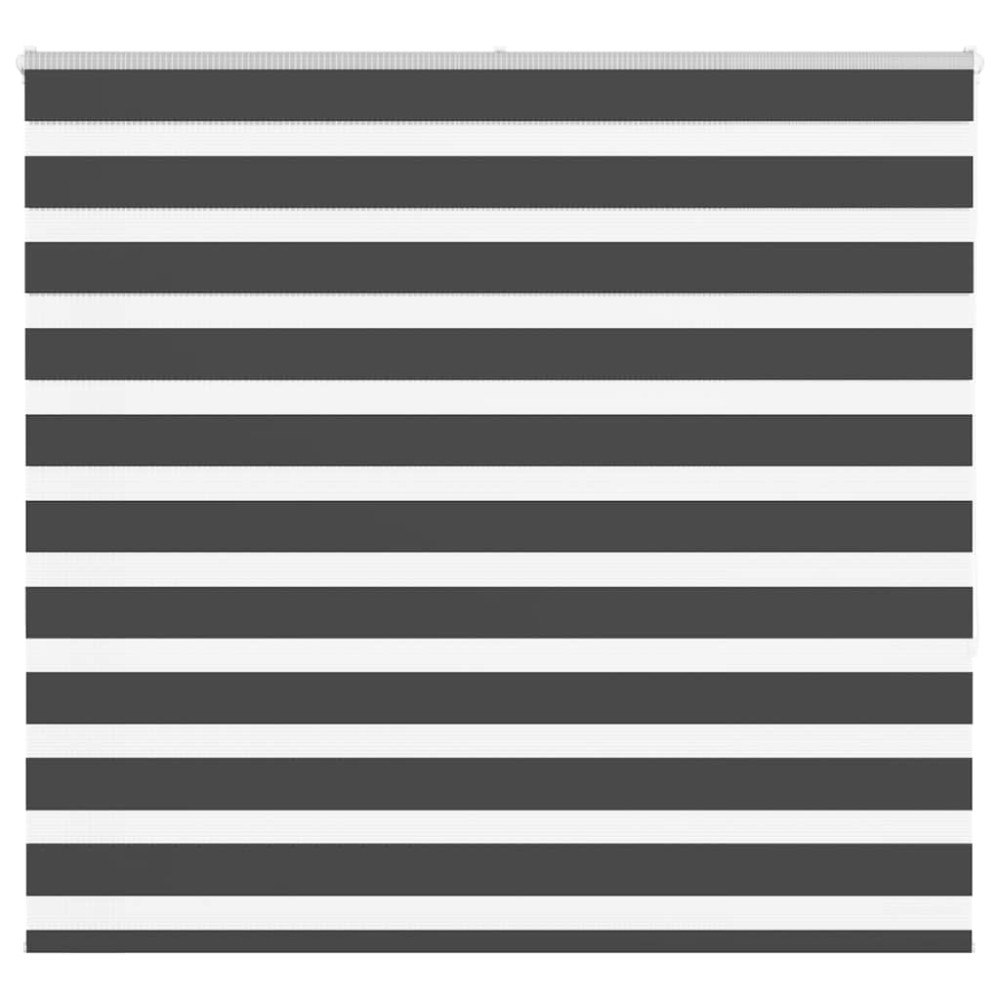 vidaXL Rullgardin zebra svart 165x150 cm tyg bredd 160,9cm polyester