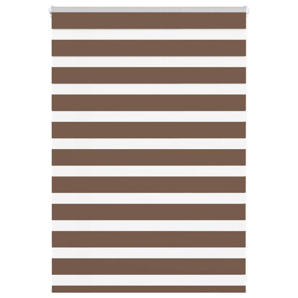vidaXL Rullgardin zebra brun 95x100 cm tyg bredd 90,9 cm polyester