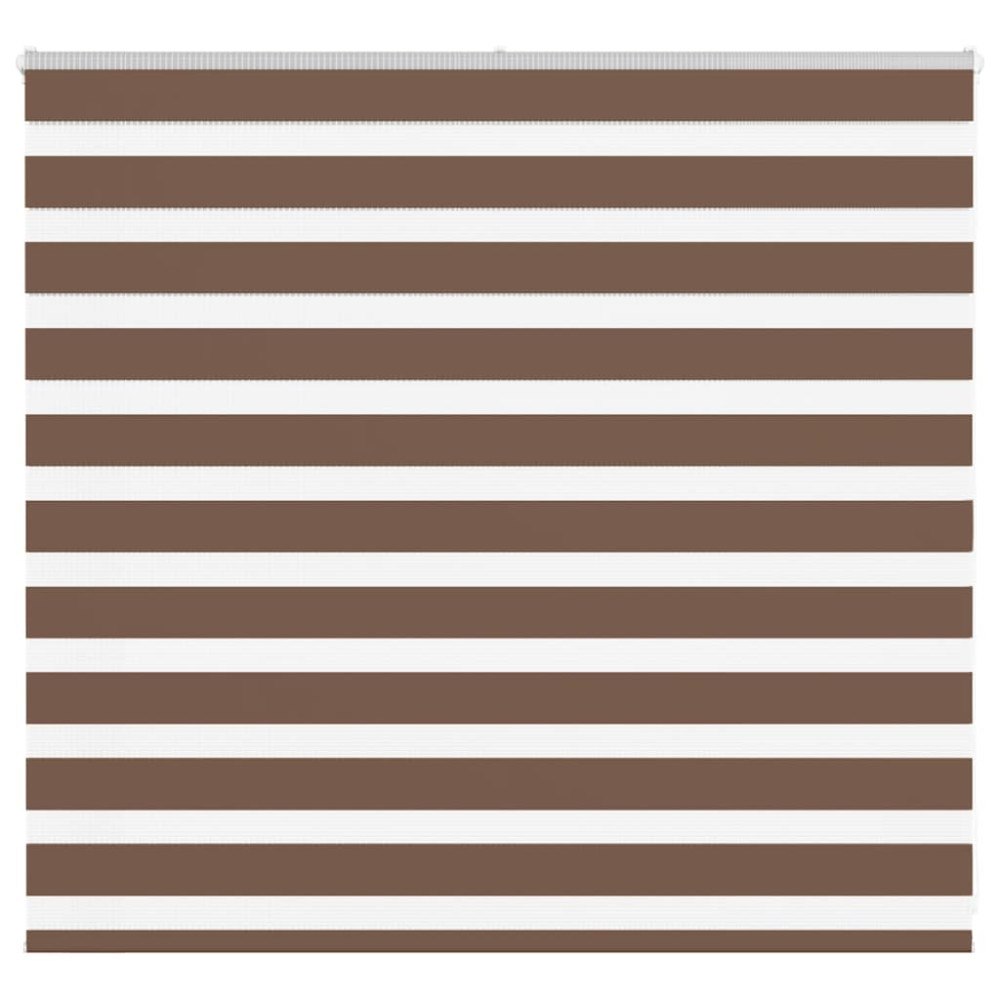 vidaXL Rullgardin zebra brun 160x100 cm tyg bredd 155,9 cm polyester