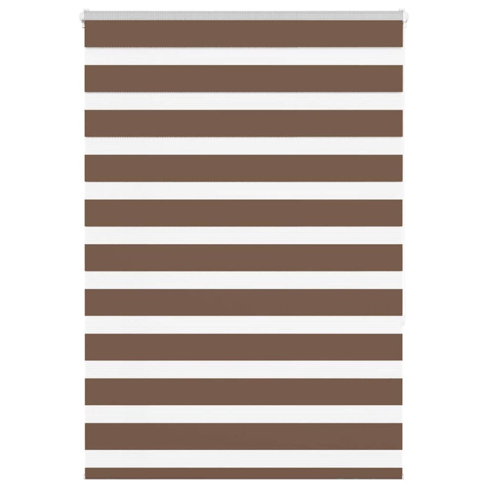 vidaXL Rullgardin zebra brun 95x150 cm tyg bredd 90,9 cm polyester
