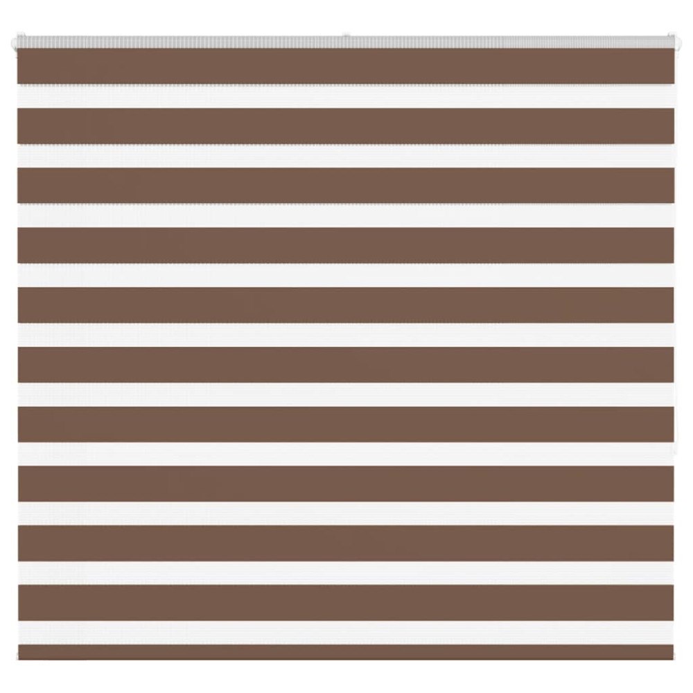 vidaXL Rullgardin zebra brun 160x150 cm tyg bredd 155,9 cm polyester