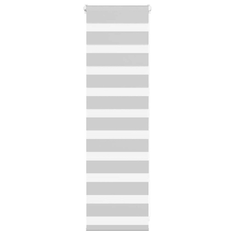 vidaXL Rullgardin zebra ljusgrå 50x100 cm tyg bredd 45,9 cm polyester