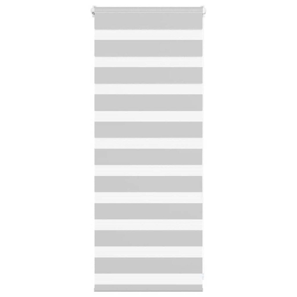 vidaXL Rullgardin zebra ljusgrå 60x100 cm tyg bredd 55,9 cm polyester