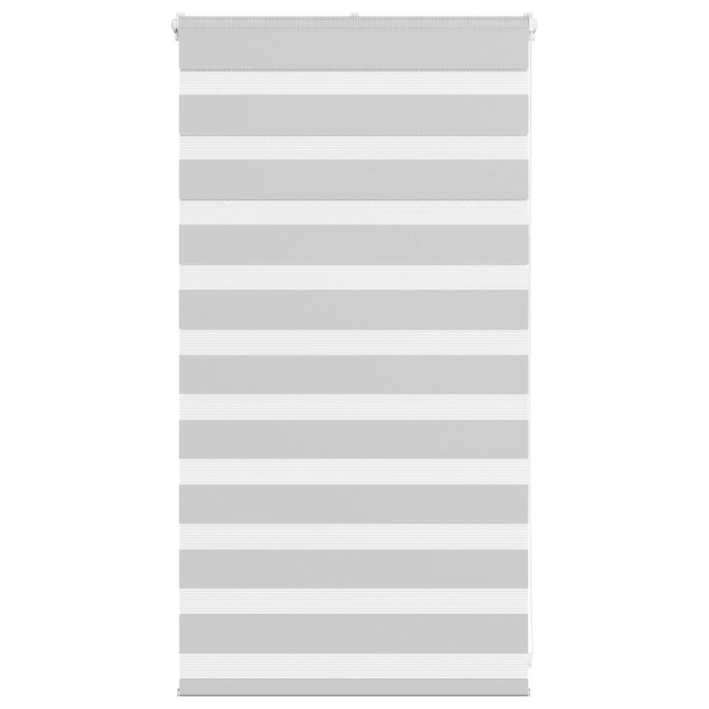vidaXL Rullgardin zebra ljusgrå 90x100 cm tyg bredd 85,9 cm polyester