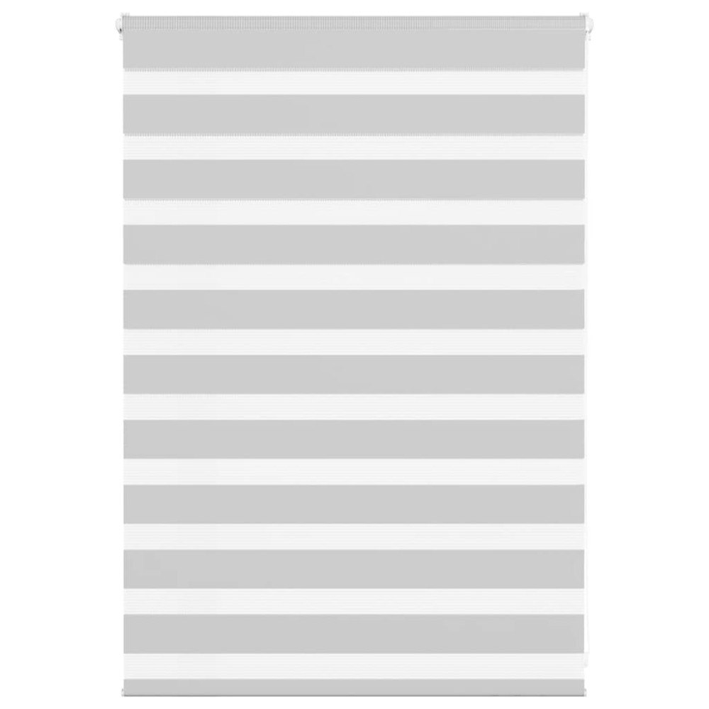 vidaXL Rullgardin zebra ljusgrå 110x100 cm tyg bredd 105,9cm polyester