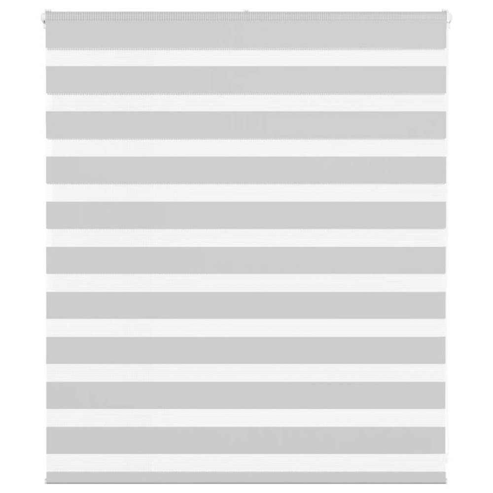 vidaXL Rullgardin zebra ljusgrå 125x100 cm tyg bredd 120,9cm polyester