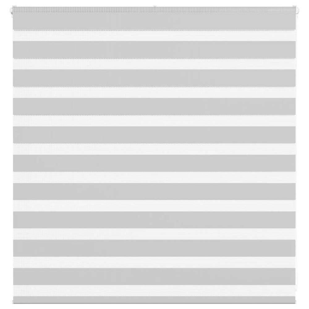 vidaXL Rullgardin zebra ljusgrå 140x100 cm tyg bredd 135,9cm polyester
