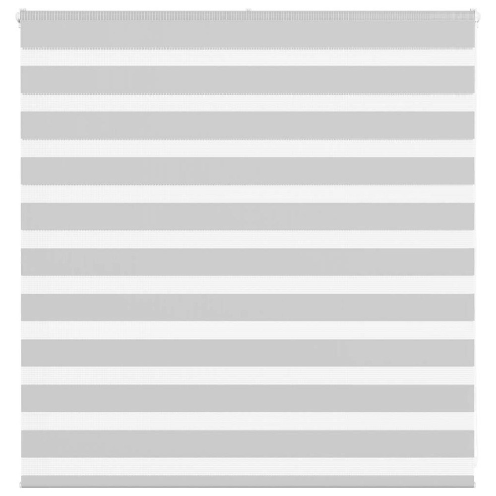 vidaXL Rullgardin zebra ljusgrå 145x100 cm tyg bredd 140,9cm polyester
