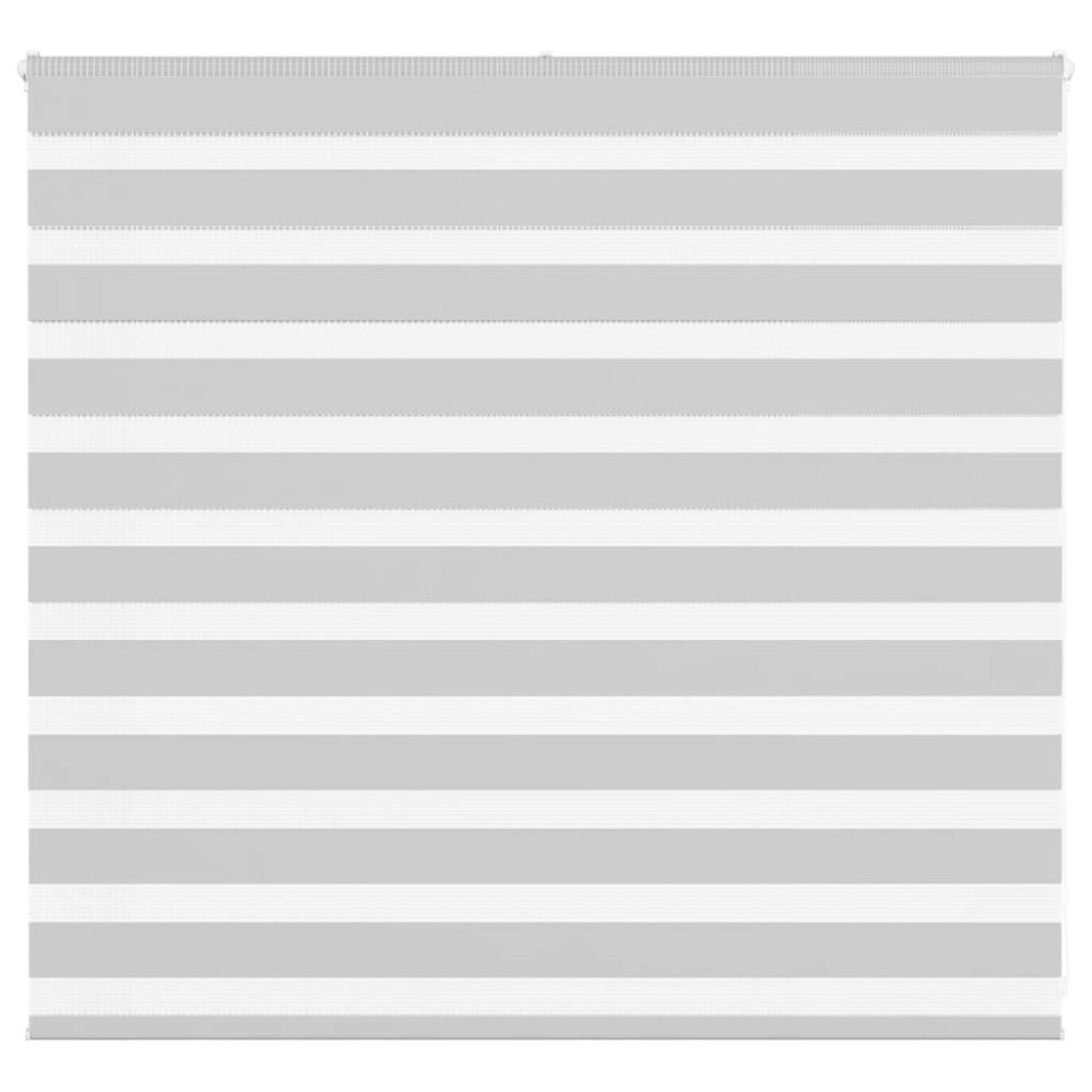 vidaXL Rullgardin zebra ljusgrå 155x100 cm tyg bredd 150,9cm polyester