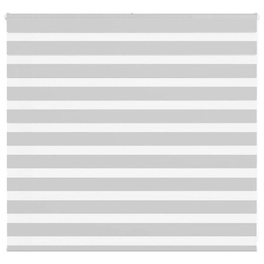 vidaXL Rullgardin zebra ljusgrå 165x100 cm tyg bredd 160,9cm polyester