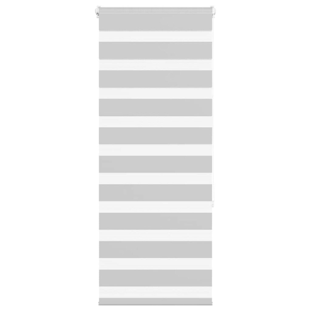 vidaXL Rullgardin zebra ljusgrå 65x150 cm tyg bredd 60,9 cm polyester