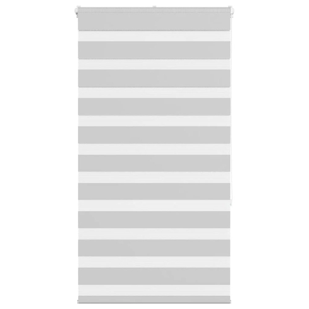 vidaXL Rullgardin zebra ljusgrå 90x150 cm tyg bredd 85,9 cm polyester