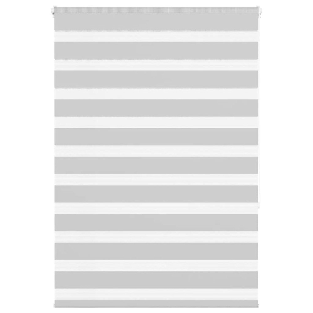vidaXL Rullgardin zebra ljusgrå 95x150 cm tyg bredd 90,9 cm polyester