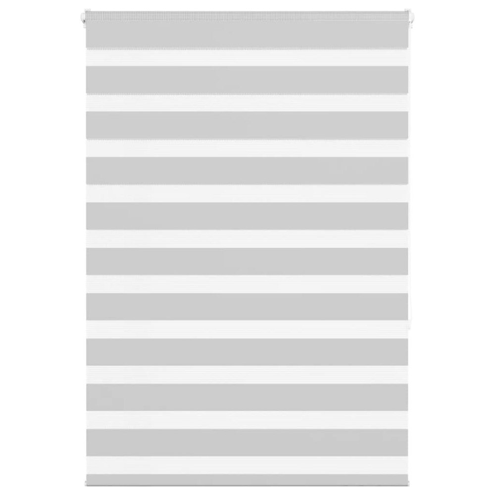 vidaXL Rullgardin zebra ljusgrå 115x150 cm tyg bredd 110,9cm polyester