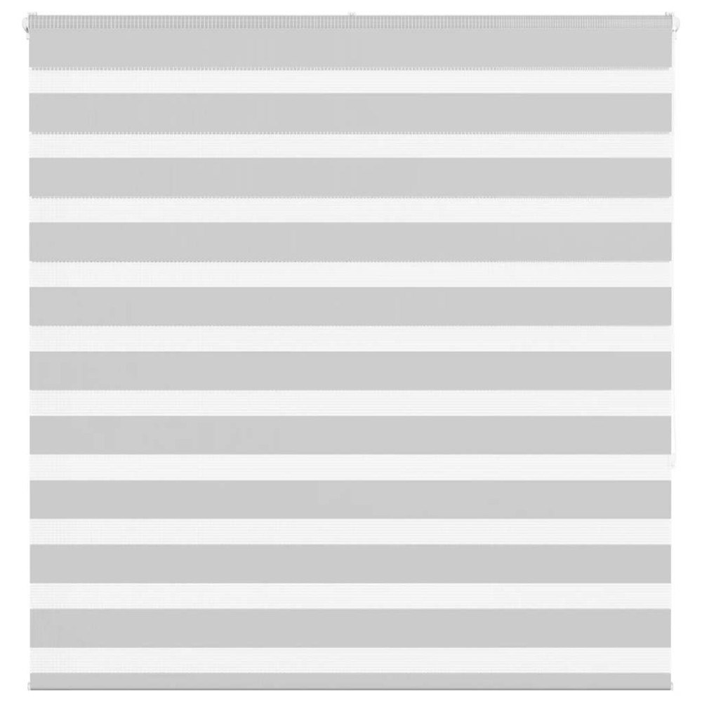 vidaXL Rullgardin zebra ljusgrå 145x150 cm tyg bredd 140,9cm polyester