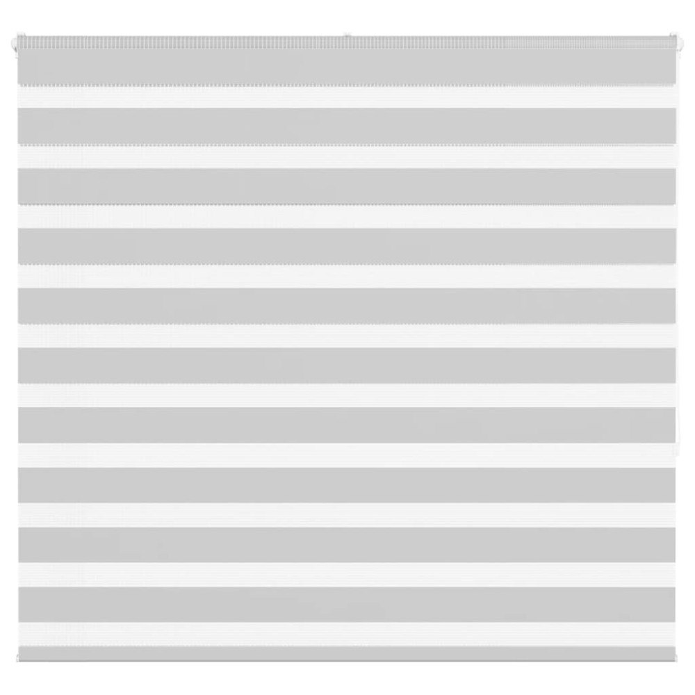 vidaXL Rullgardin zebra ljusgrå 155x150 cm tyg bredd 150,9cm polyester