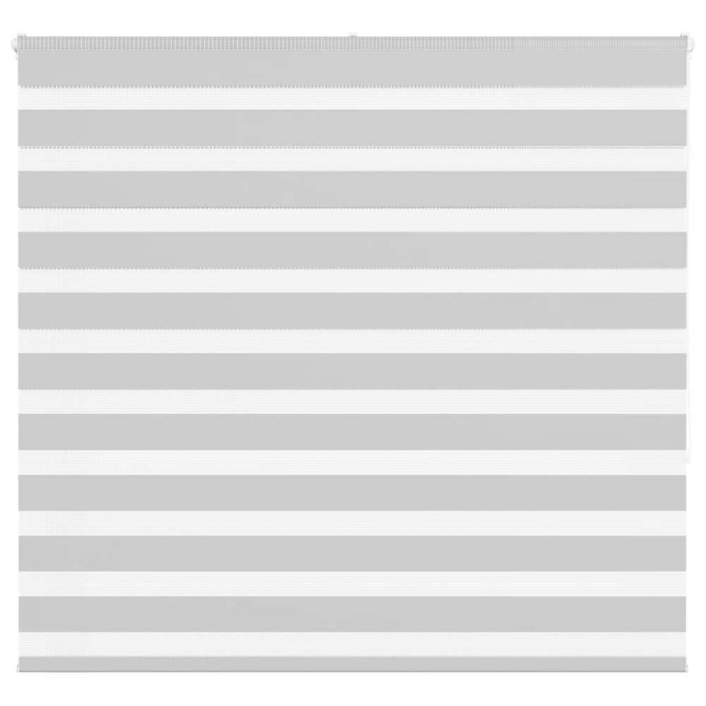 vidaXL Rullgardin zebra ljusgrå 165x150 cm tyg bredd 160,9cm polyester