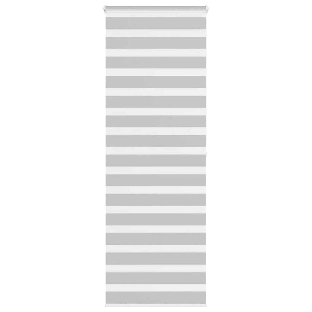 vidaXL Rullgardin zebra ljusgrå 80x200 cm tyg bredd 75,9 cm polyester