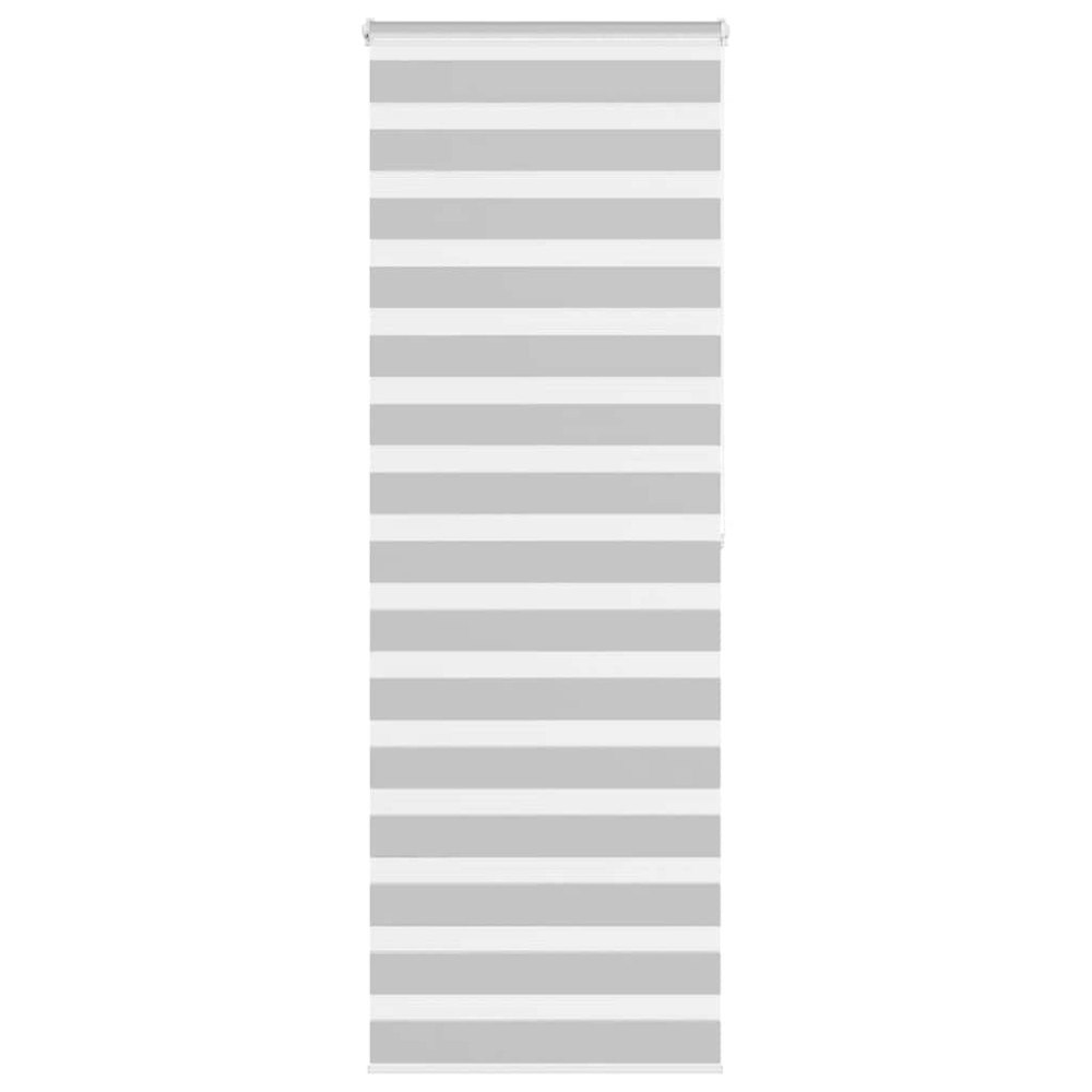 vidaXL Rullgardin zebra ljusgrå 90x200 cm tyg bredd 85,9 cm polyester