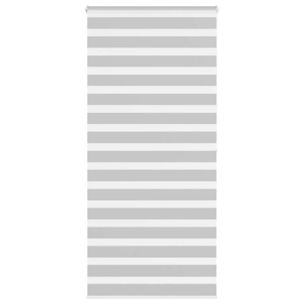 vidaXL Rullgardin zebra ljusgrå 115x200 cm tyg bredd 110,9cm polyester