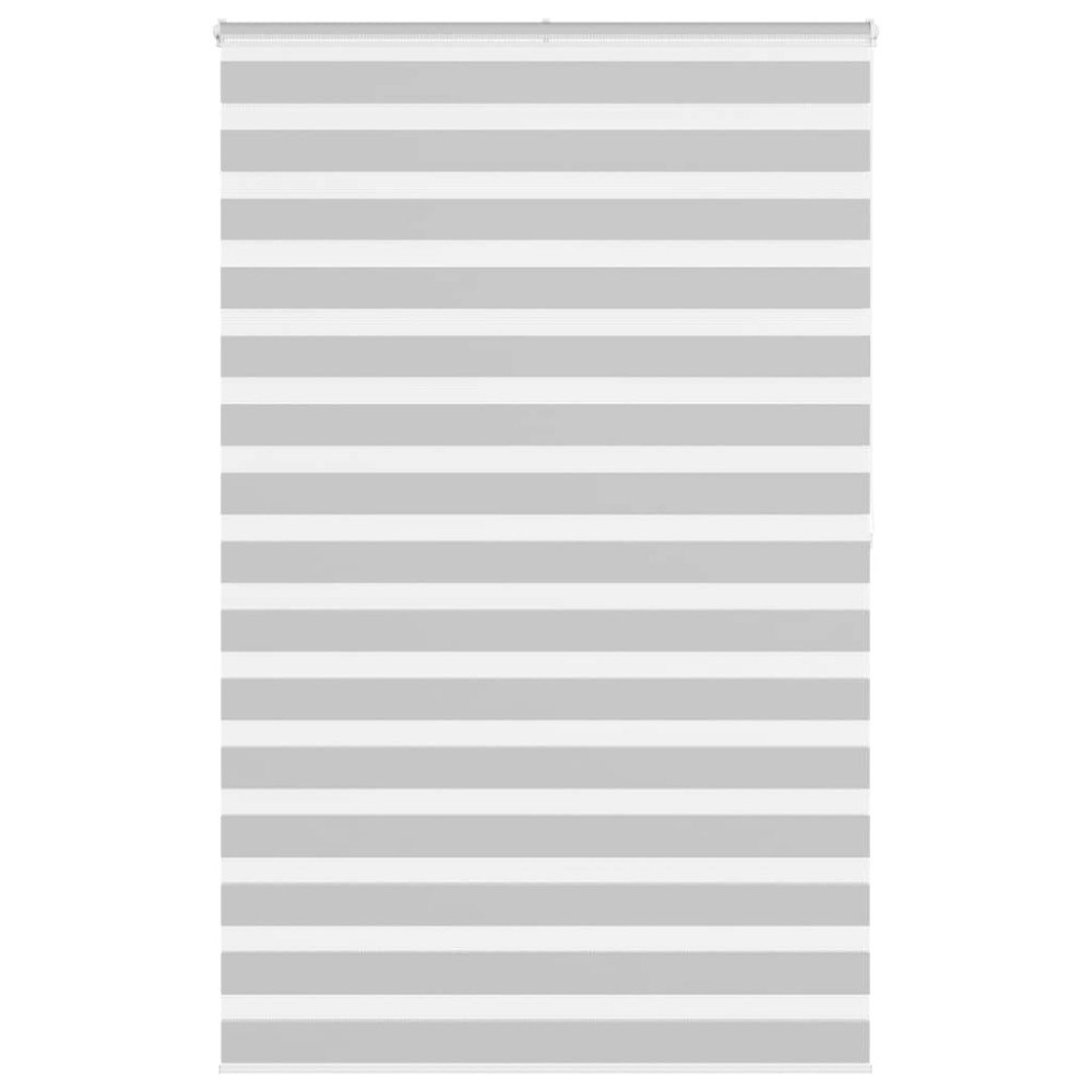 vidaXL Rullgardin zebra ljusgrå 145x200 cm tyg bredd 140,9cm polyester