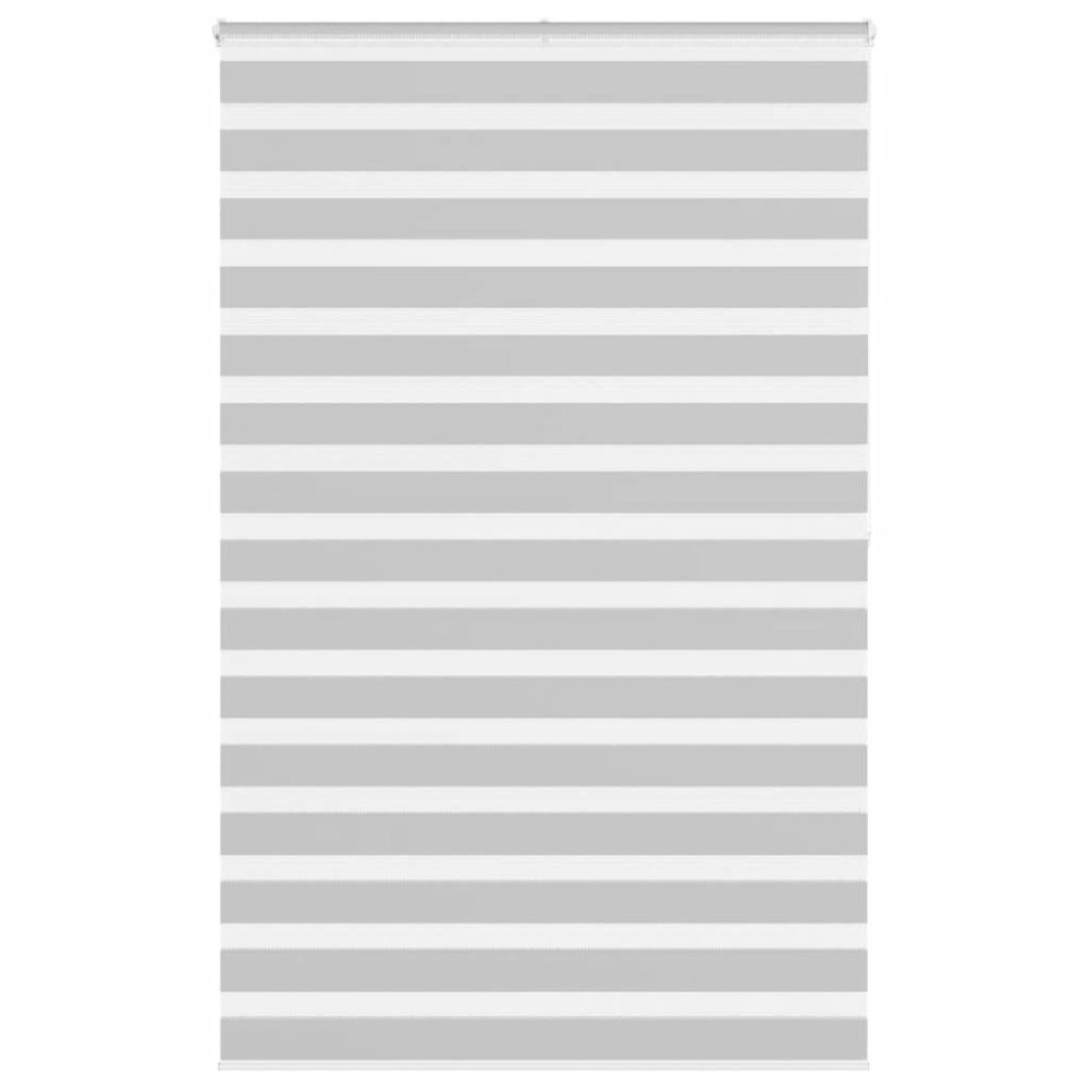 vidaXL Rullgardin zebra ljusgrå 150x200 cm tyg bredd 145,9cm polyester