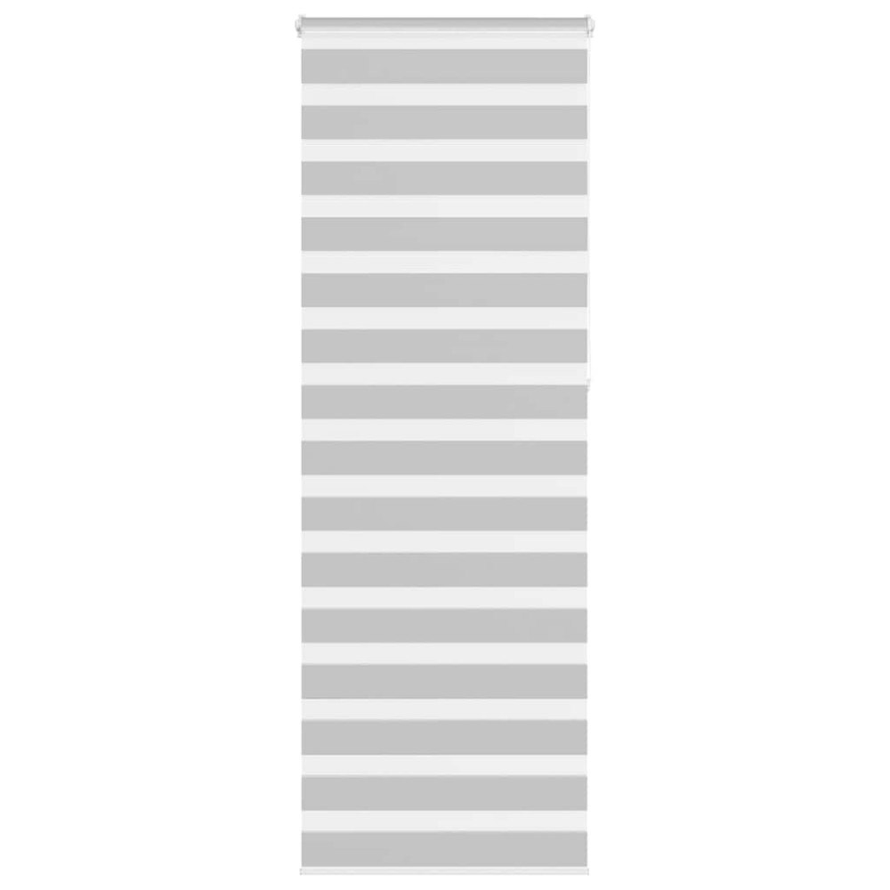 vidaXL Rullgardin zebra ljusgrå 75x230 cm tyg bredd 70,9 cm polyester