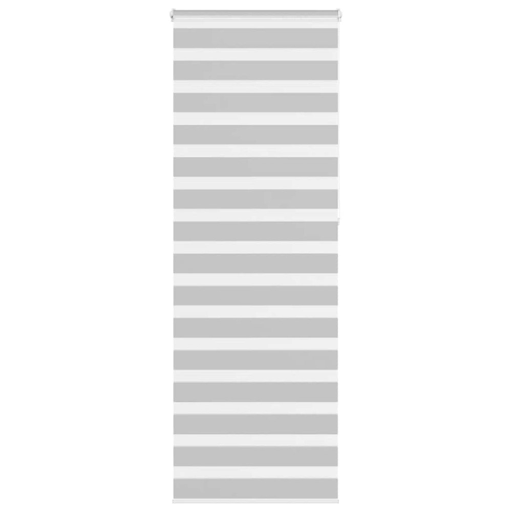 vidaXL Rullgardin zebra ljusgrå 80x230 cm tyg bredd 75,9 cm polyester