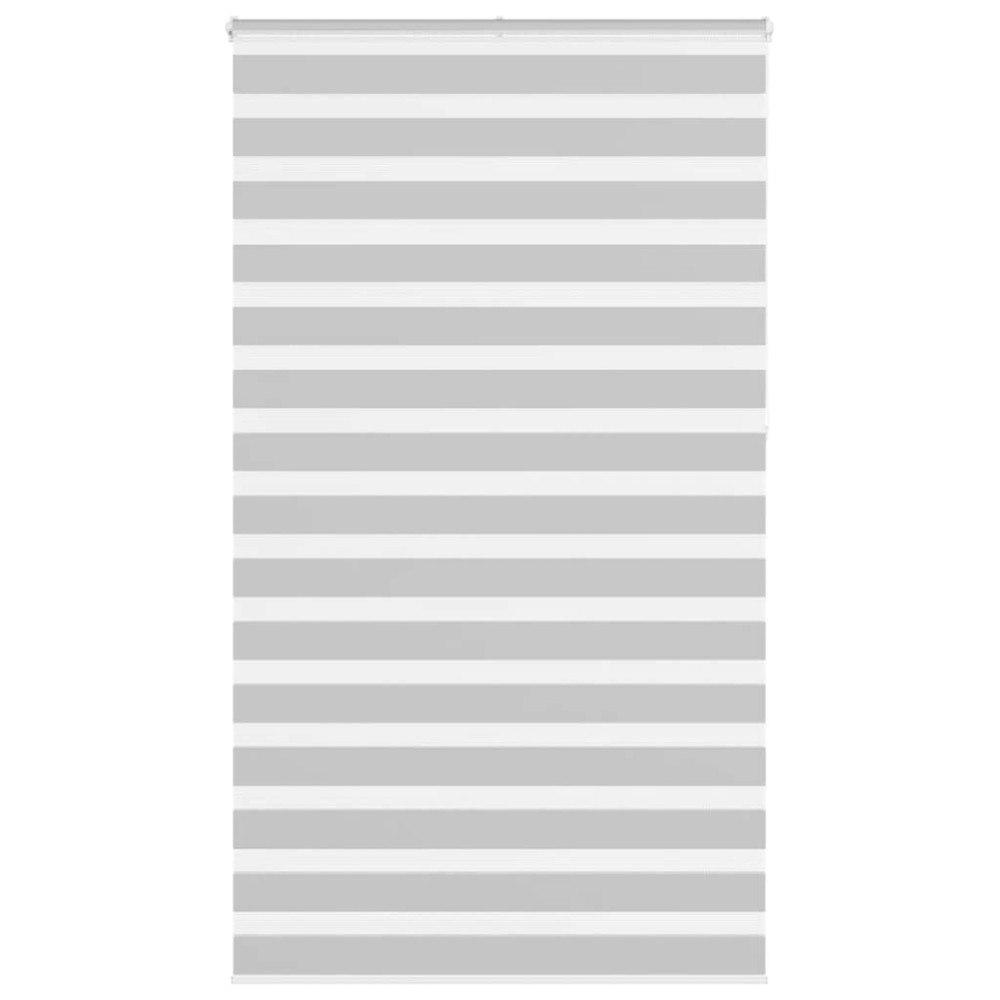 vidaXL Rullgardin zebra ljusgrå 135x230 cm tyg bredd 130,9cm polyester