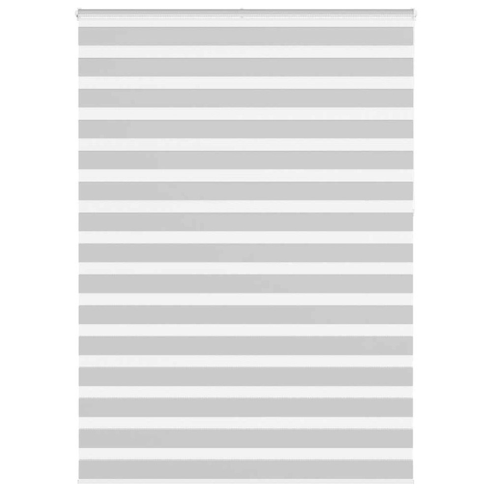 vidaXL Rullgardin zebra ljusgrå 165x230 cm tyg bredd 160,9cm polyester