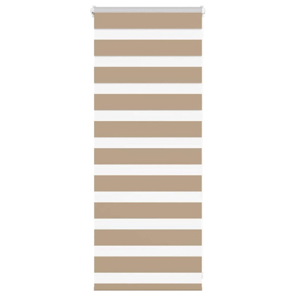 vidaXL Rullgardin zebra 65x100 cm tyg bredd 60,9 cm polyester