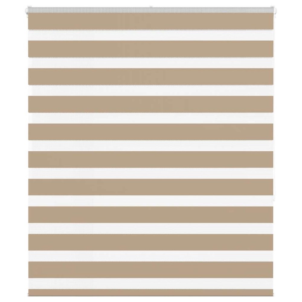 vidaXL Rullgardin zebra 130x150 cm tyg bredd 125,9 cm polyester