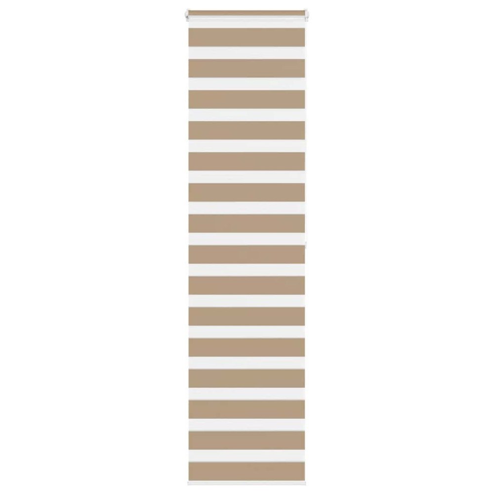 vidaXL Rullgardin zebra 55x200 cm tyg bredd 50,9 cm polyester