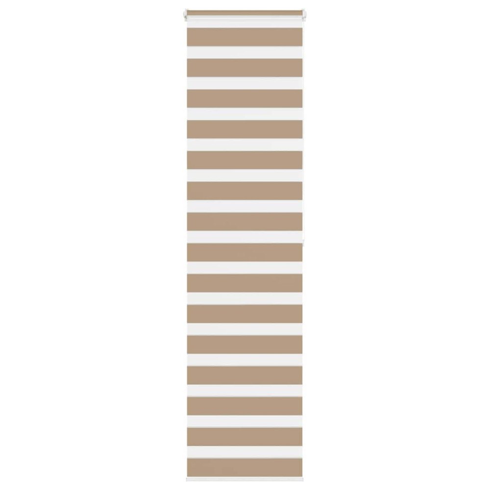 vidaXL Rullgardin zebra 65x200 cm tyg bredd 60,9 cm polyester