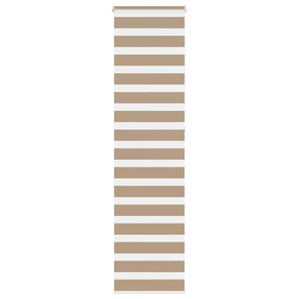 vidaXL Rullgardin zebra 55x230 cm tyg bredd 50,9 cm polyester