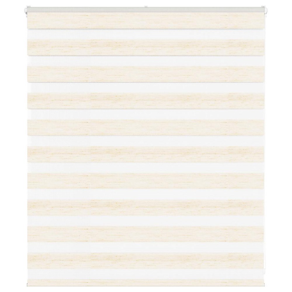 vidaXL Rullgardin zebra 130x100 cm tyg bredd 125,9 cm polyester