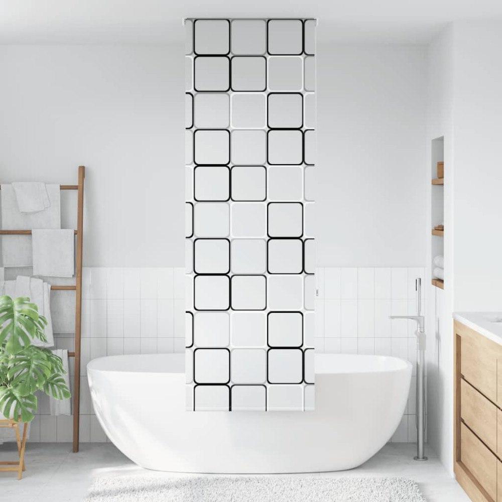vidaXL Rullgardin för dusch 60x240 cm tyg bredd 56 cm