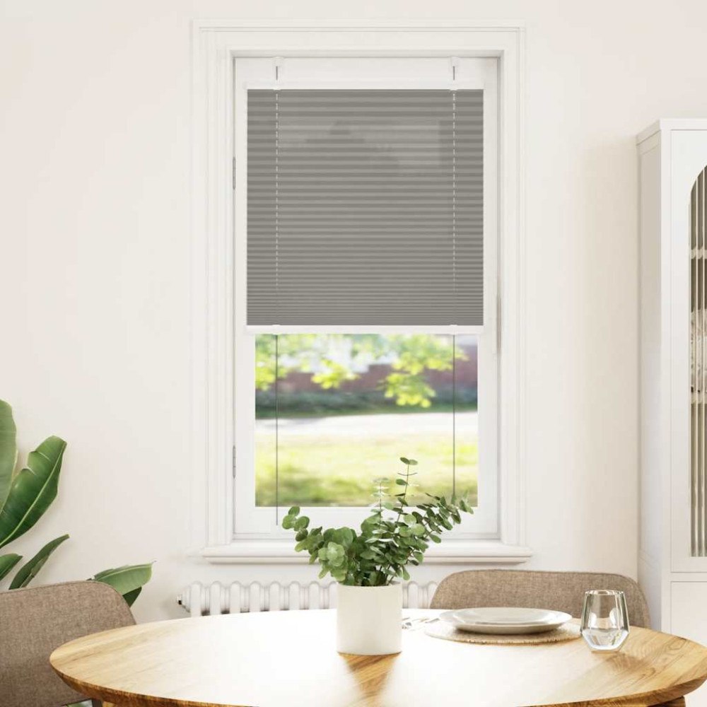 vidaXL Plisserad persienn antracit 65x100cm tyg bredd 64,4cm polyester