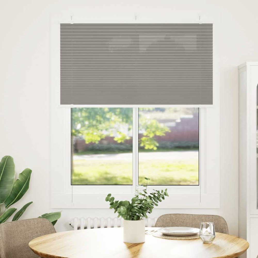 vidaXL Plisserad persienn antracit 110x100 cm tyg bredd 109,4 cm