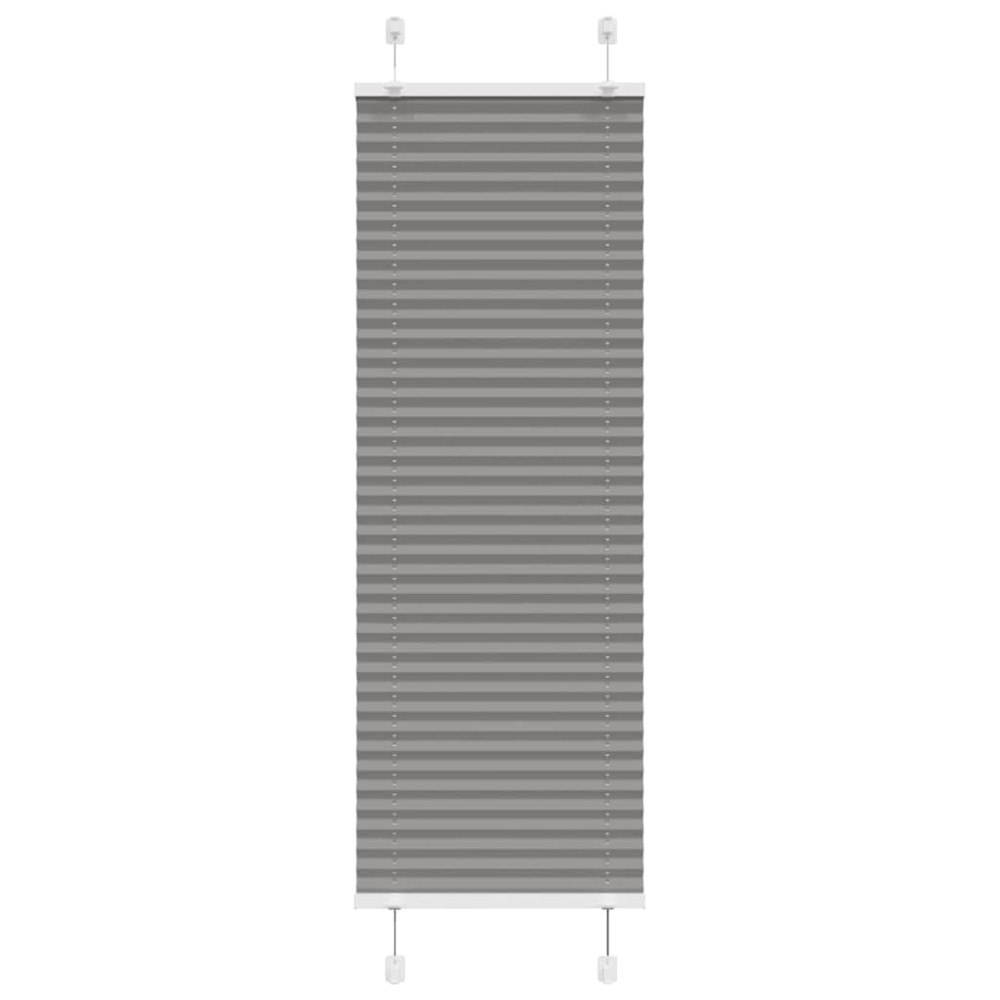 vidaXL Plisserad persienn antracit 50x150cm tyg bredd 49,4cm polyester