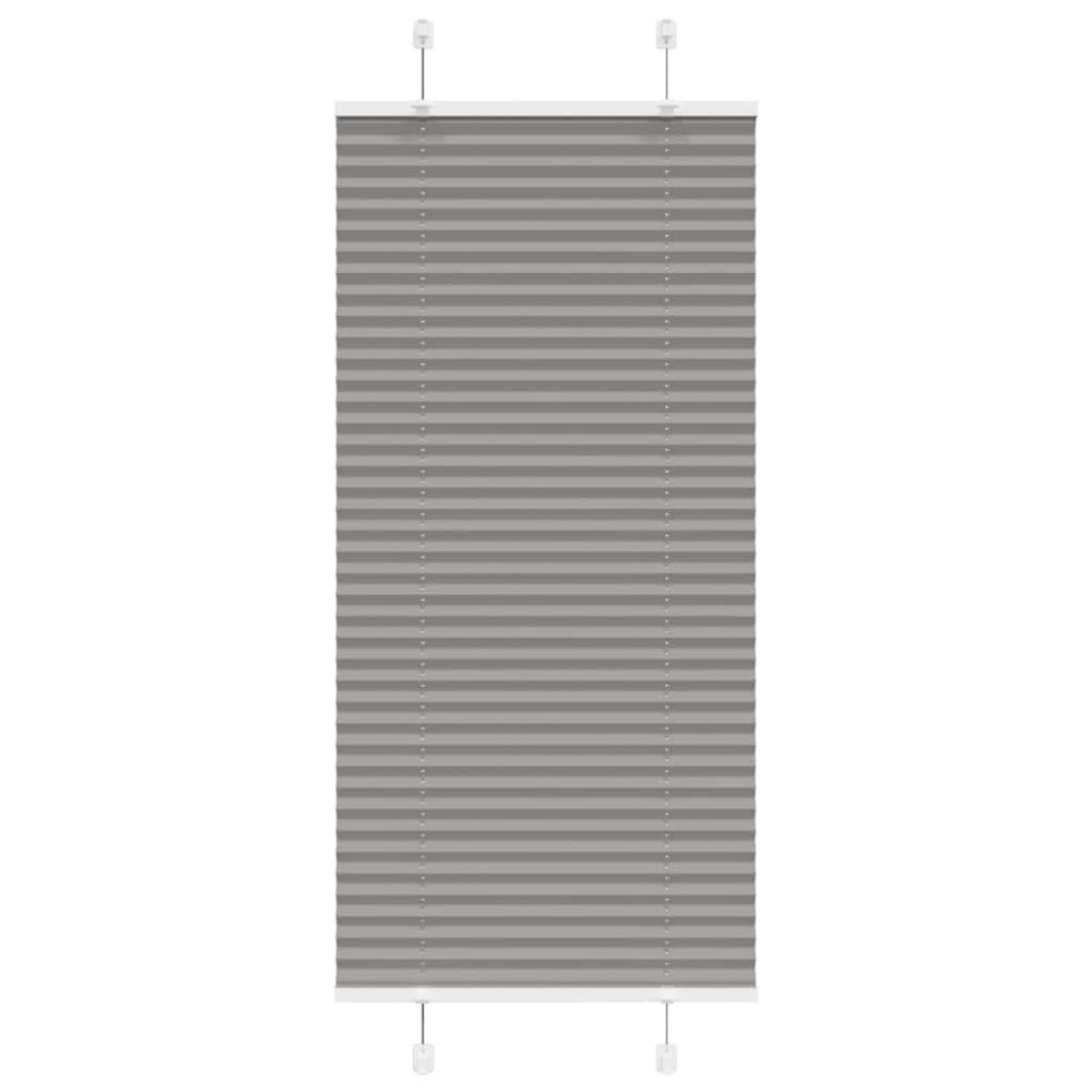 vidaXL Plisserad persienn antracit 55x150cm tyg bredd 54,4cm polyester