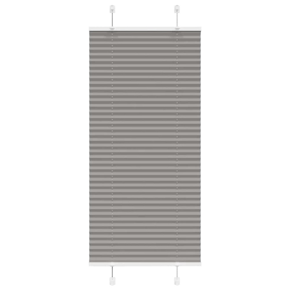 vidaXL Plisserad persienn antracit 65x150cm tyg bredd 64,4cm polyester