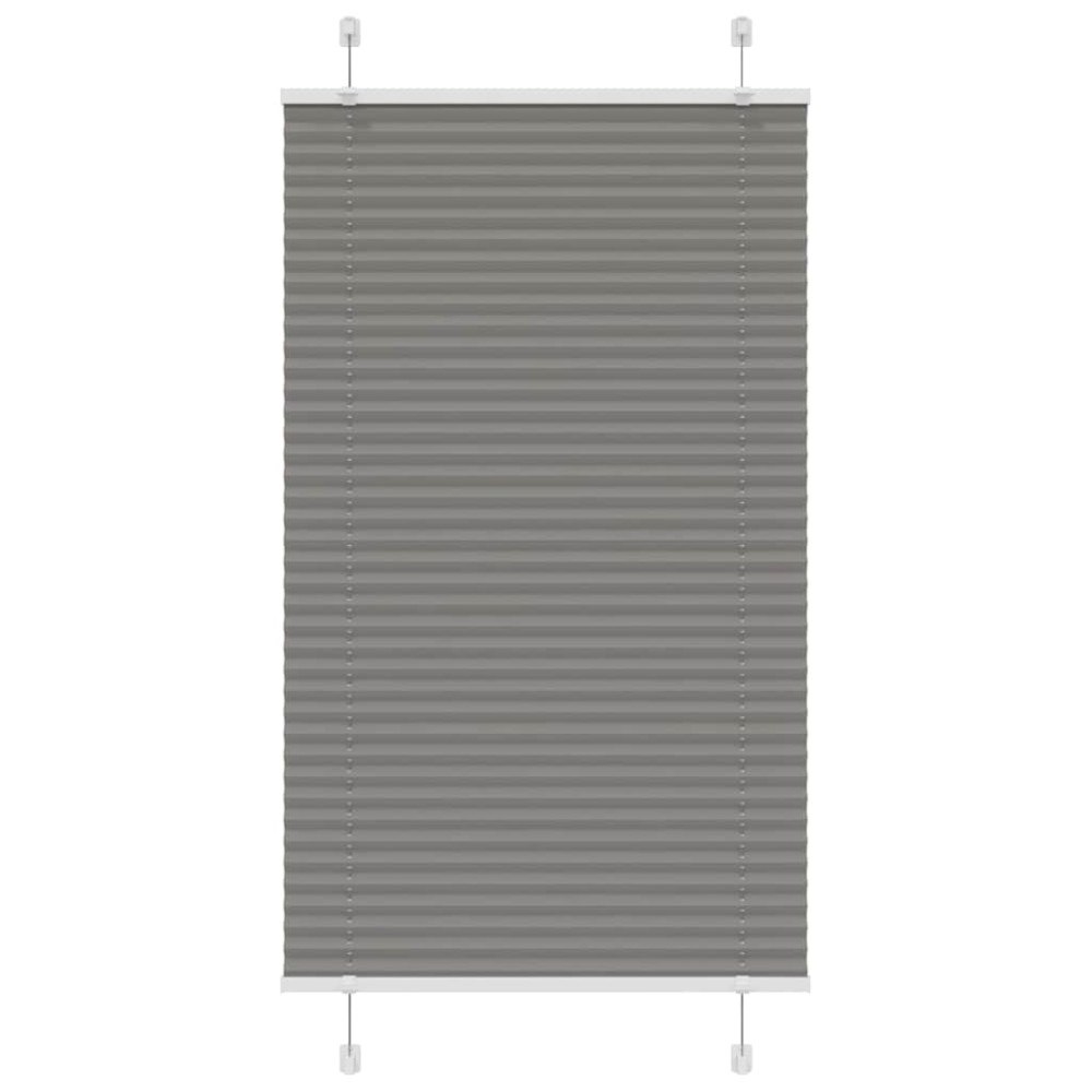vidaXL Plisserad persienn antracit 70x150cm tyg bredd 69,4cm polyester