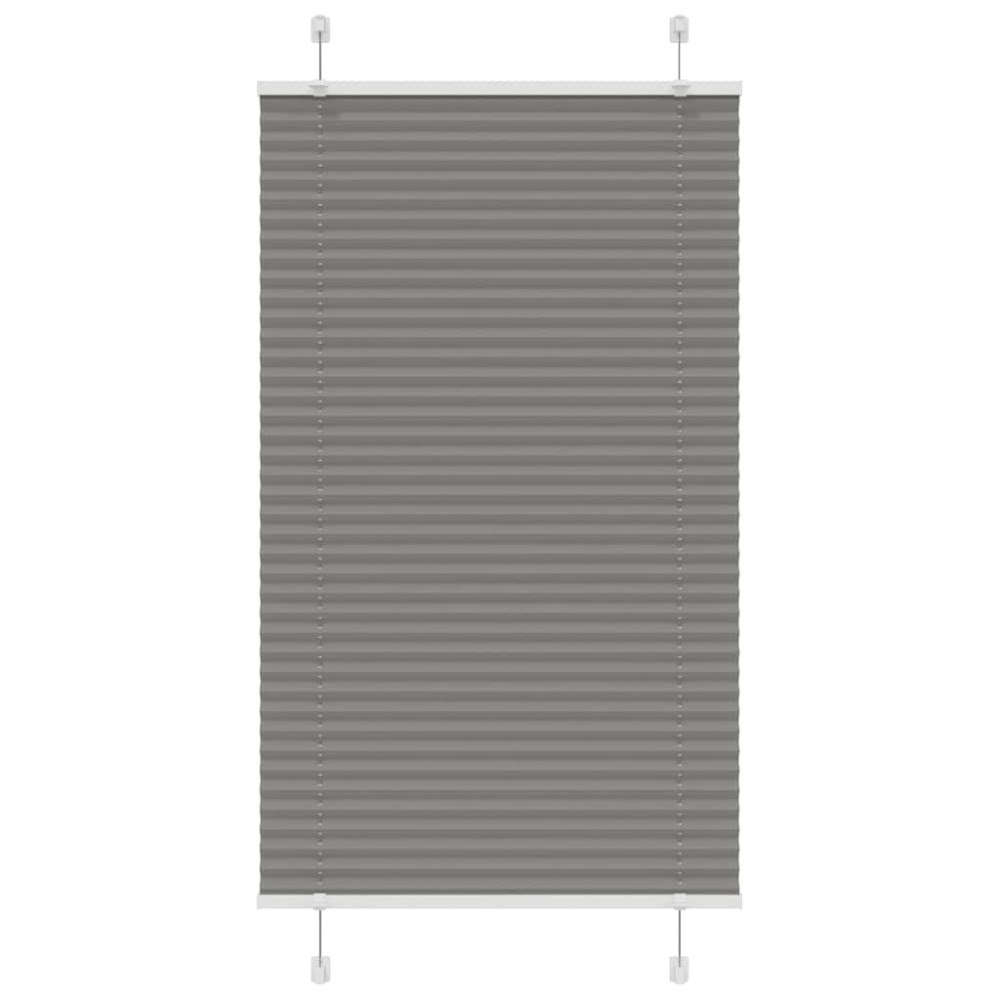 vidaXL Plisserad persienn antracit 80x150cm tyg bredd 79,4cm polyester